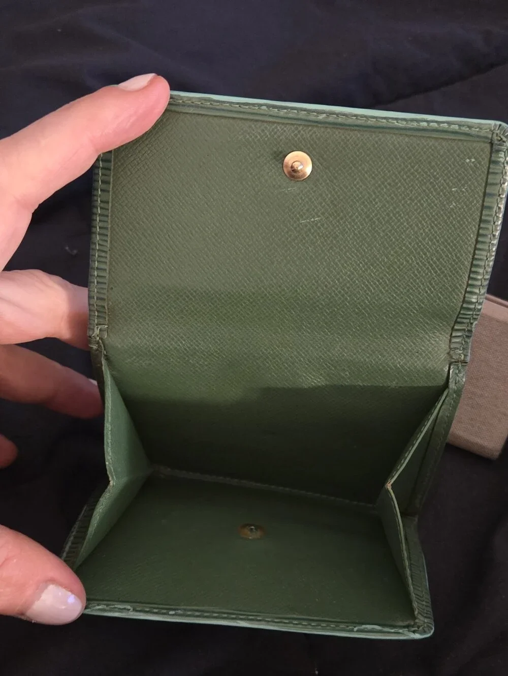 Louis Vuitton Epi Wallet Green